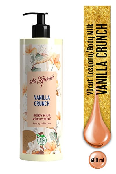 Eda Taşpınar Vanilya Crunch Vücut Losyonu – Yoğun Nemlendirici & Yumuşak Cilt Etkisi 400 ml