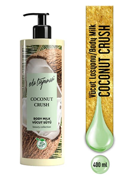 Eda Taşpınar Coconut Crush Vücut Losyonu – Egzotik Hindistan Cevizi & Pürüzsüz Cilt & Vegan 400 ml