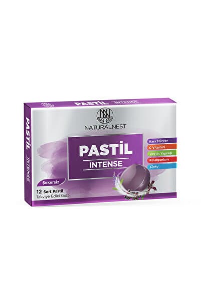 Natural Nest Intense Şekersiz 12 Sert Pastil