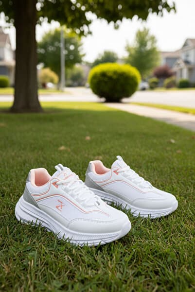 SOHO Beyaz-Pudra Kadın Sneaker 20414
