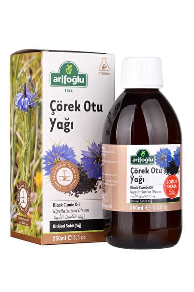 Arifoğlu Çörek Otu Yağı 250ml Soğuk Sıkım | İçilebilir