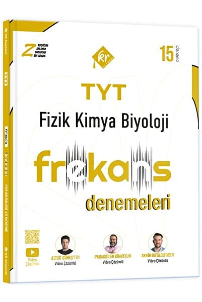 KR Akademi Yayınları 2027 TYT Fizik Kimya Biyoloji FKB 15'li Frekans Denemeleri
