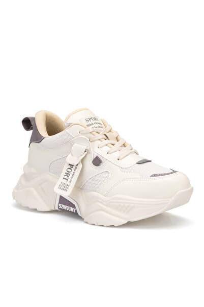 Dark Seer DS.PMD239K2051 Bej Mor Kadın Sneaker Günlük Spor Ayakkabı