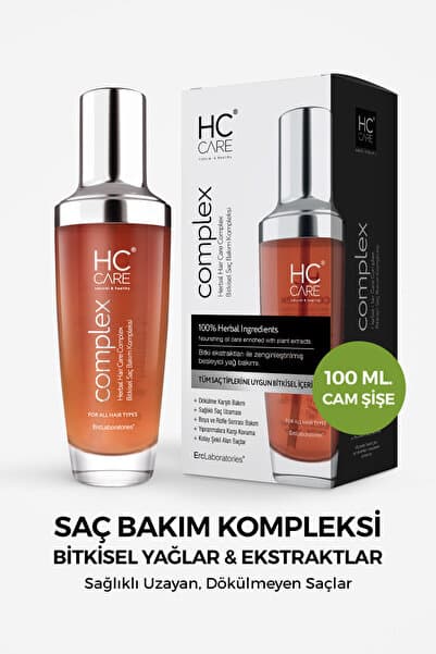 HC Care Complex Dökülme Karşıtı & Yoğun Onarıcı Bitkisel Saç Bakım Kompleksi – Sağlıklı Uzama Etkili