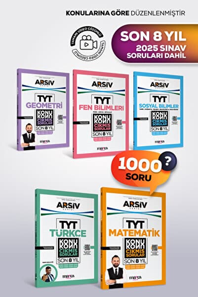 Marka Yayınları TYT Konu Konu Çıkmış Sorular Türkçe Matematik Geometri Fen Sosyal Son 8 Yıl