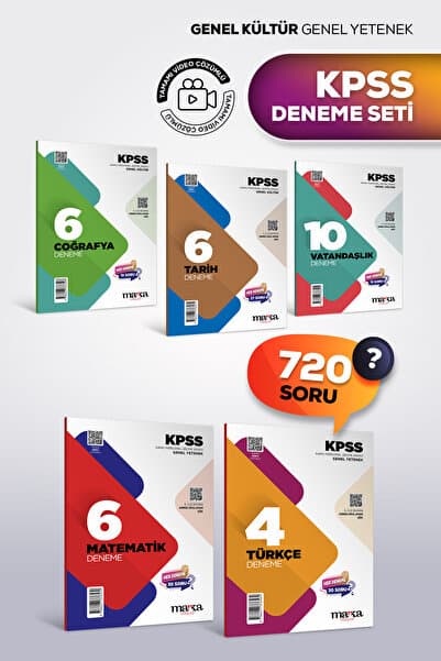 Marka Yayınları KPSS Genel Kültür Genel Yetenek | 32 Branş Deneme | Coğrafya Tarih Vatandaşlık Matermatik Türkçe
