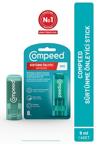 Sürtünme ve Kabarcık Önleyici Ayak ve Vücut için Stick 8 ml -Su Toplaması Karşıtı Koruyucu Bakım