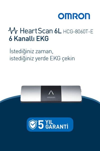 Omron HeartScan 6L Altı Kanallı Taşınabilir EKG Ölçüm Cihazı