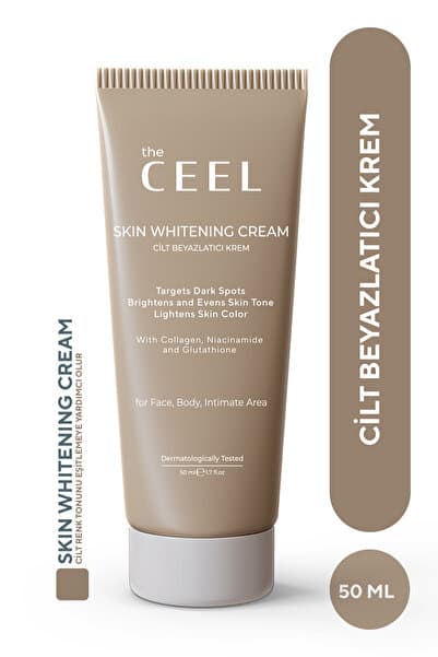 The Ceel Cilt Beyazlatıcı Aydınlatıcı Leke Karşıtı Krem | Kolajen,Niacinamide,Alpha Arbutin, Glutatyon 50 ml