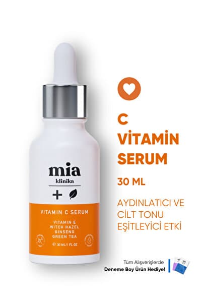 mia klinika Cilt Aydınlatıcı C Vitamini Serumu