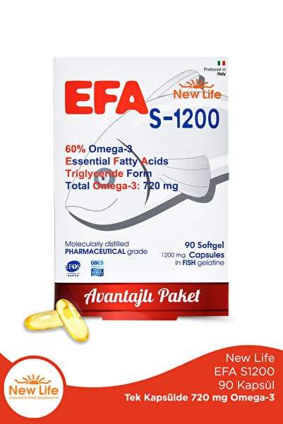 New Life Newlife Efa S 1200 Mg 90 Kapsül