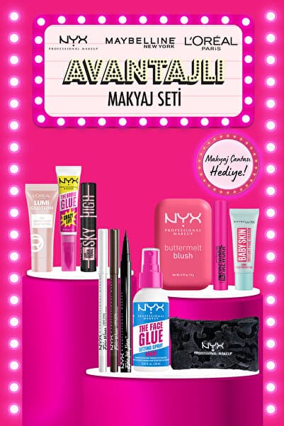 NYX Professional Makeup Tüm Ürünlerim Çantamda Makyaj Seti – NYX Halloween Çanta Hediyeli