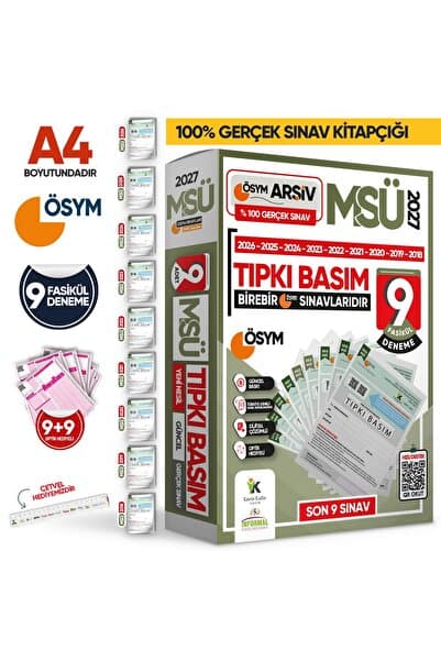 İnformal Yayınları 2027 MSÜ ÖSYM Çıkmış Soru Tıpkı Basım 9lu Deneme Paketi Türkiye Geneli Video ve Dijital Çözümlü