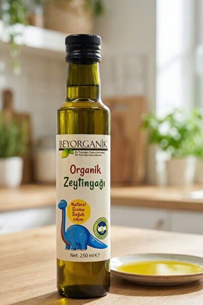 BEYORGANİK Organik Soğuk Sıkım Sızma Zeytinyağı 250ml Soğuk Sıkım, 0,3 Asit