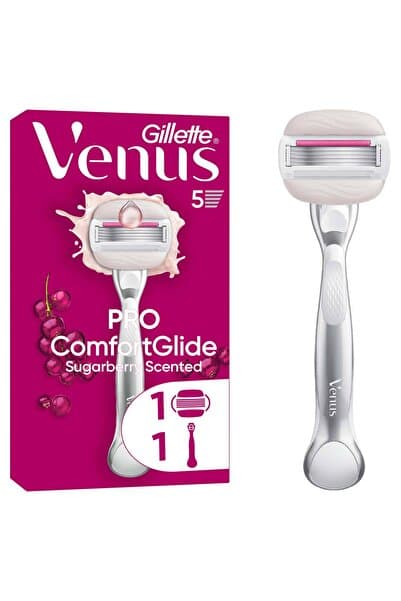 Gillette Venus Venus Comfort Glide Sugarberry Tıraş Makinesi + 1 Adet Başlık