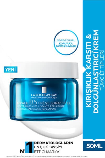 La Roche Posay Hyalu B5 Kırışıklık Karşıtı Dolgunlaştırıcı Hyalüronik Asit İçeren Nemlendirici Krem 50 ml