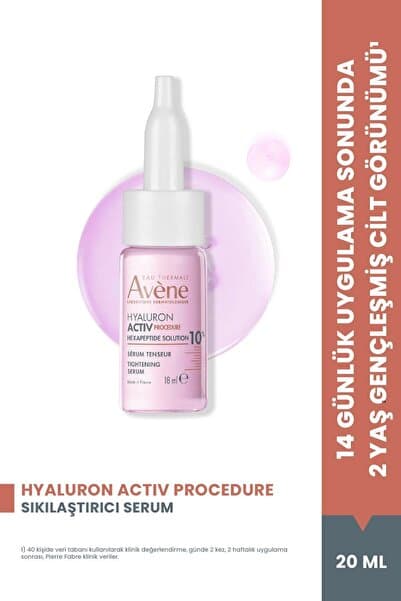 Avene Hyaluron Activ Procedure Peptit (%10) Niasinamid (%6) ve Hyalüronik Asit (%1) İçeren Serum 20 ml