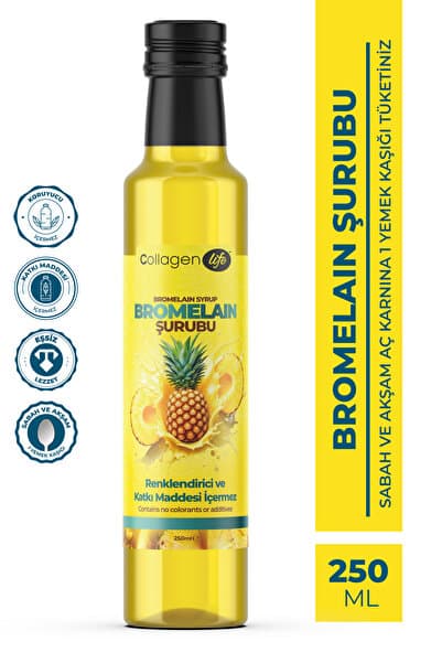 Bromelain Ananas İçeren Detox Şurubu 250 mL