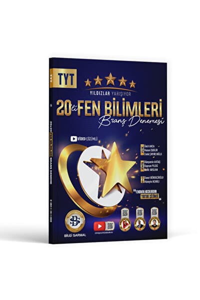 Bilgi Sarmal Yayınları Bilgi Sarmal TYT Fen Bilimleri Yıldızlar Yarışıyor 20 li Branş Denemesi