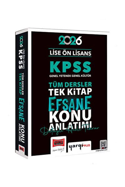 Yargı Yayınları 2026 Kpss Lise Ön Lisans Gk-gy Tüm Dersler Tek Kitap Efsane Konu Anlatımı