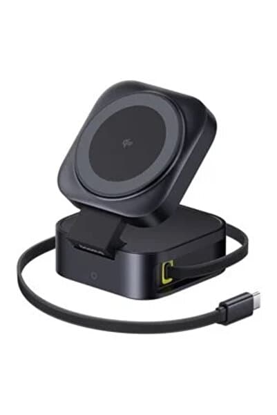 2'si 1 Arada Kablosuz Şarj İstasyonu, Tip-C, 67W - (P10276800123-00) - Kozmik Siyah