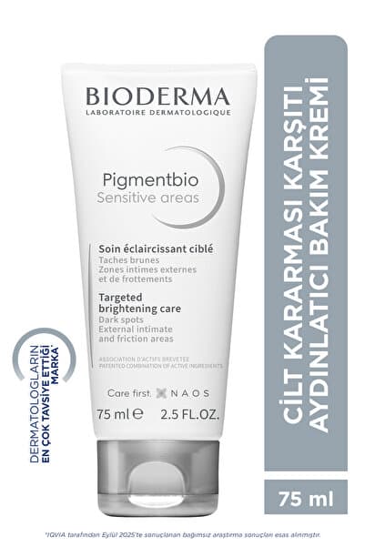 Bioderma Pigmentbio Sensitive Areas Leke ve Kararma Karşıtı Aydınlatıcı Krem Hassas, Genital Bölgeler 75 ML