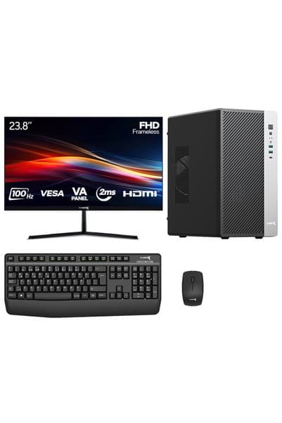 TURBOX Tx6264 Ryzen 5 5500 32GB Ram 512GB SSD 2GB R5 230 23.8 inç FHD Monitör Oem Paket
