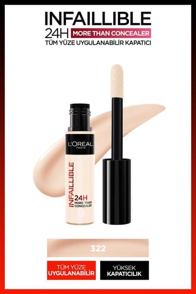L'Oreal Paris Infaillible Tüm Yüze Uygulanabilir Kapatıcı 322 Neutre Concealer
