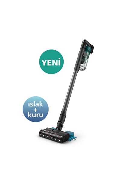 6000 Serisi Kablosuz Dikey Süpürge, PowerCyclone 11, Aqua Modül ile Kolay Mop, TriActive, XC6557/01