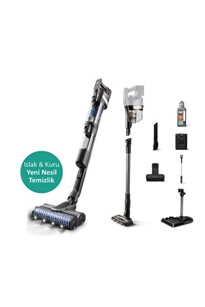 9000 Serisi AquaTrio Islak&Kuru Süpürge, Otomatik Temizleme, AquaSpin, PowerCyclone Aqua, XW9463/11