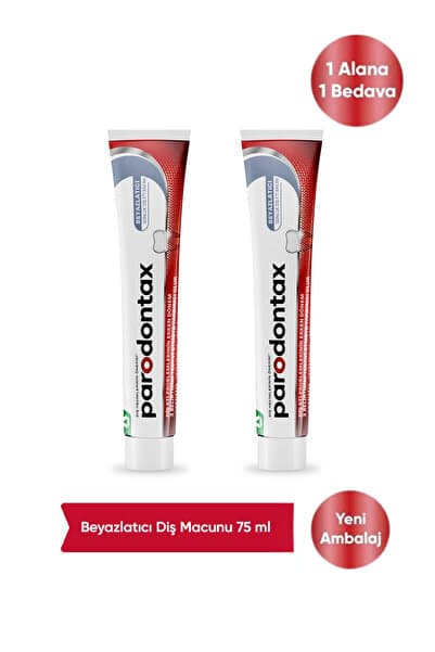 Parodontax Beyazlatıcı Diş Macunu 75 ml 1+1