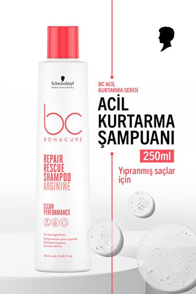 Bonacure Bc Clean Acil Kurtarma Şampuanı 250ml