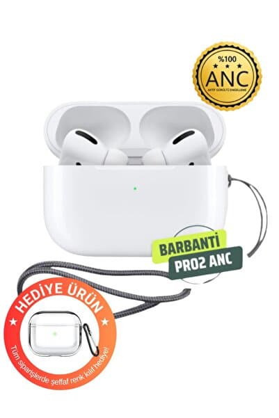 Barbanti Mobile Air Pro 2 Anc Gürültü Engelleyici Bluetooth Kulaklık IOS Android Tüm Telefonlar ile Uyumlu Kulaklık