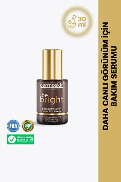 Dermoskin Be Bright Liposomal Vitamin C Complex Serum | Kırışıklık Giderici | Hyaluronik Asit | 30 ml