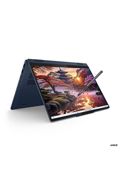 LENOVO IdeaPad 5 2'si 1 arada Ryzen AI 7 350 16GB 1TB SSD 14" WUXGA FreeDOS Copilot+ PC 83KT004STR