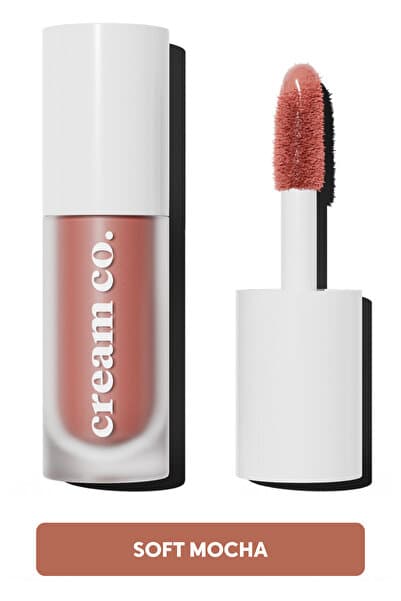 Cream Co. Allık Ruj Göz Farı Glow Tint Soft Mocha | Nemlendirici Makyaj | Nude | Hyaluronik Asit Peptit