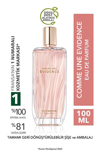 Yves Rocher Comme une Evidence EDP Kadın Parfümü – Yeni Seri 100 ml