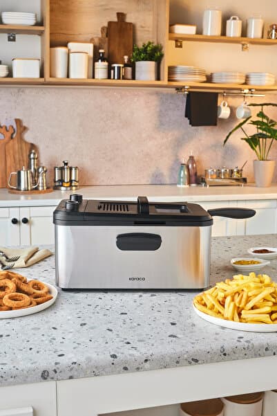 Inox Yağ Filtreli Zamanlayıcılı Fritöz XL 3,2L