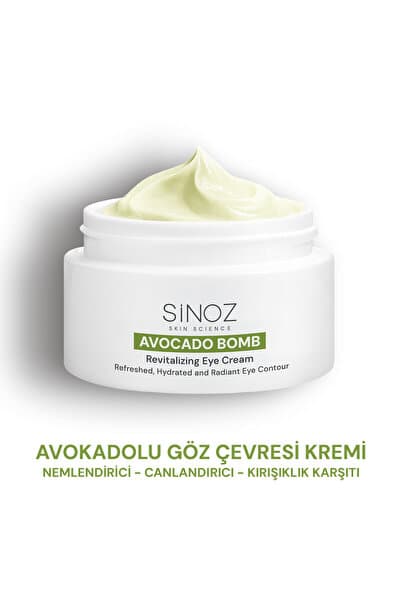 Avokado Bomb Göz Çevresi Bakım Kremi - Nemlendirici Canlandırıcı Kırışıklık Karşıtı 15 ml