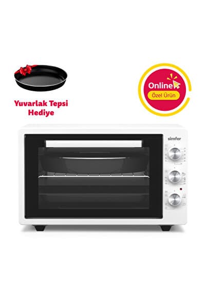 4242 Beyaz 42 LT Turbo Fan Mini/Midi Fırın - 6 Fonksiyon,Yoğurt Yapma, Buz Çözme & İç Aydınlatma