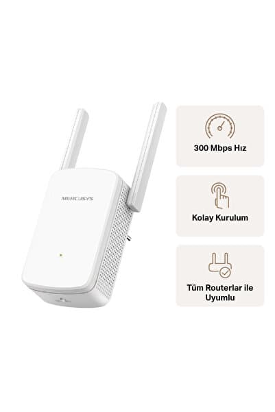 ME12 300 Mbps Wi-Fi Menzil Genişletici 2 Antenli Sinyal Güçlendirici Range Extander