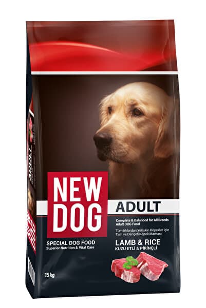 NewDog Kuzu Etli Pirinçli Yetişkin Köpek Maması 15 kg