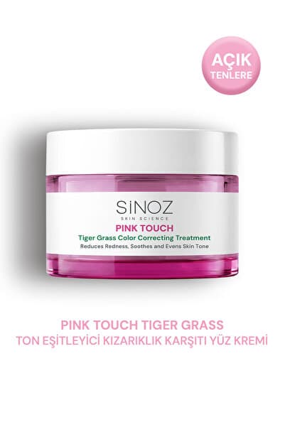 Sinoz Pink Touch Tiger Grass Anında Ton Eşitleyici Onarıcı Yüz Bakım Kremi 15 ml (Açık Tenler İçin)