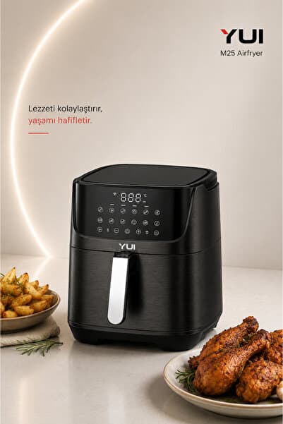 Air Fryer 5.5 Litre Siyah M25 Maxifry Pro Akıllı Fritöz