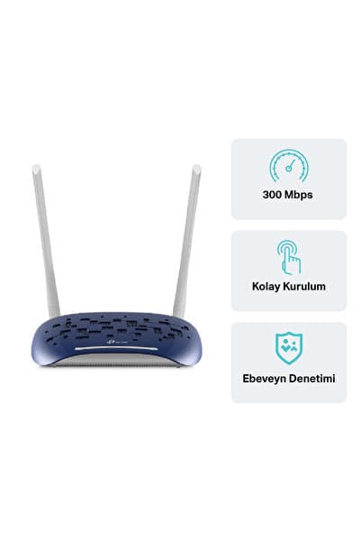 TD-W9960 300 Mbps 4 Port ADSL2+-VDSL Kablosuz Fiber Modem
