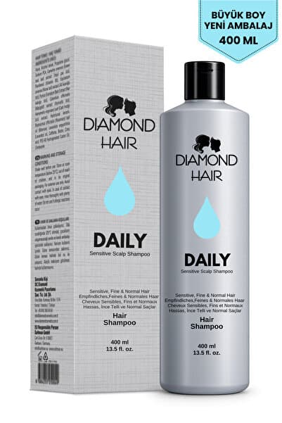DIAMOND HAIR Hassas, Incel Telli, Kepekli, Dökülen, Uzamayan, Kırılgan Ve Tüp Saçlara Uygun Repair Hacim Şampuan