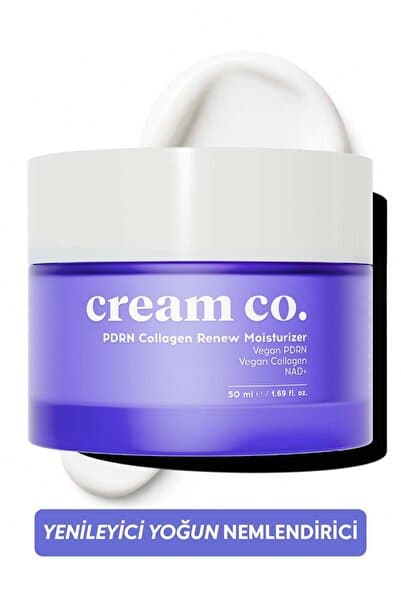Cream Co. PDRN Kolajen Nemlendirici Yüz Kremi | Peptit NAD+ Argireline Sıkılaştırıcı Kırışıklık Karşıtı 50 ml