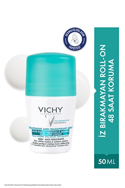 Vichy Traitement Terleme ve İz Karşıtı Roll On Deodorant 50ml
