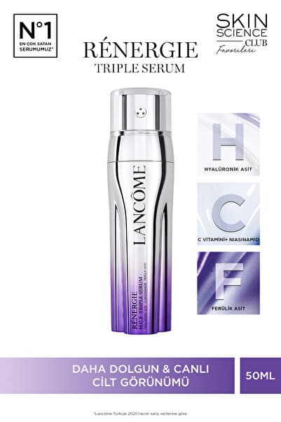 Lancome Renergie Triple Serum Hyalüronik Asit, C Vitamini Niasinamid, Ferülik Asit 50 ml 3614272860377