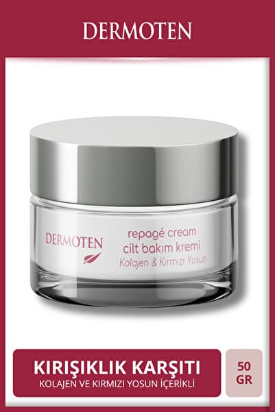 Dermoten Repage Yaşlanma Karşıtı Kolajen & Kırmızı Yosun Cilt Bakım Kremi 50 ml